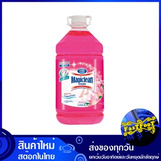 น้ำยาถูพื้น กลิ่นลิลลี่บูเก้ ขนาด 5.2 ลิตร มาจิคลีน Magic Clean Floor cleaner, Lily Bouquet scent น้ำยา ทำความสะอาดพื้น