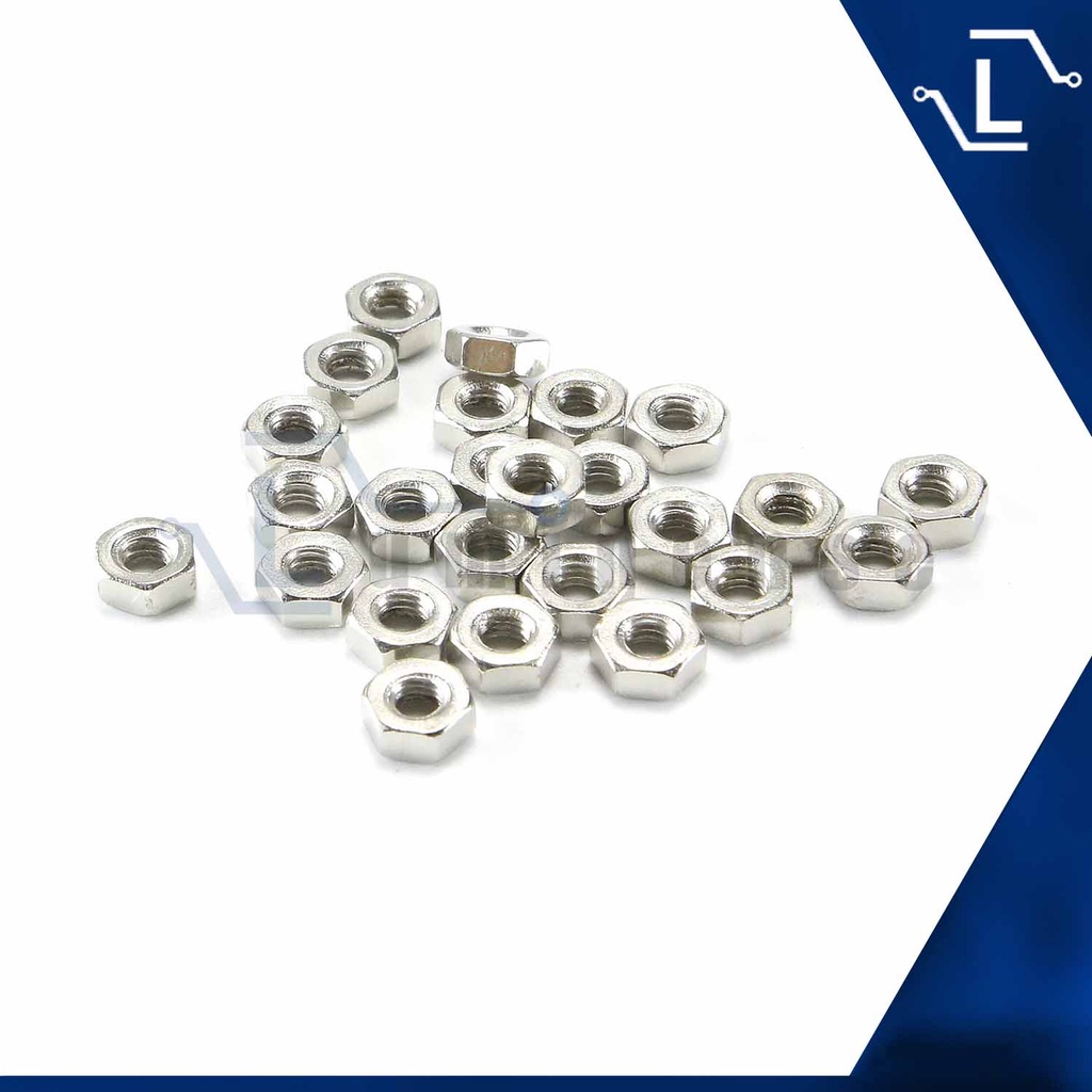 [Luminense] M3 Nut PCB Standoff Nut ทองเหลือง standoff Bolt Nut 3mm