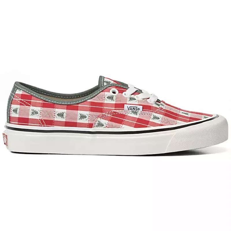 VANS AUTHENTIC 44 DX ANAHEIM FACTORY OG PLAID RED WHITE SNEAKERS สินค้ามีประกันแท้