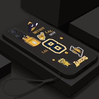 เคส Redmi Note 10 11 Pro Plus 10s 11s NBA Lakers Kobe เคสโทรศัพท์ ขอบตรง ซิลิโคนนิ่ม กันกระแทก