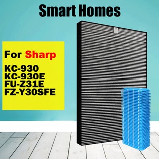 แผ่นกรองอากาศ HEPA FZY30SFE แบบเปลี่ยน สําหรับเครื่องฟอกอากาศ SHARP KC-930 KC930 FU-Z31E FZ-Y30SFE KC-930E FUZ31EW FU-Z31 FZY30SFE