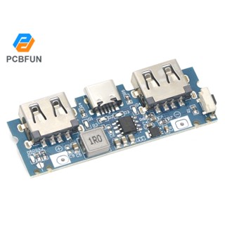 Pcbfun 18650 บอร์ดชาร์จแบตเตอรี่ลิเธียม USB 5V 2.4A 18650