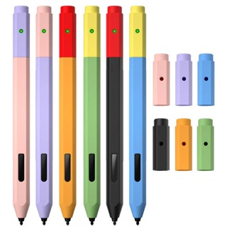 เคสซิลิโคน สําหรับ Microsoft Surface Pen Colorblock Design Split Cover For Tablet Microsoft Surface Pencil Stylus Touch Pen Protector Sleeve