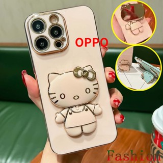 ❤️จัดส่งทันที❤️case for OPPO Kitty mirror Pink white mirror black purple Swivel bracket เคส OPPO A15A15S case OPPOA5 2020 oppo a15s เคส oppo A94 A54-4G เคส OPPO A31 2020 เคส OPPO A53 2020 เคสOPPO F9 case