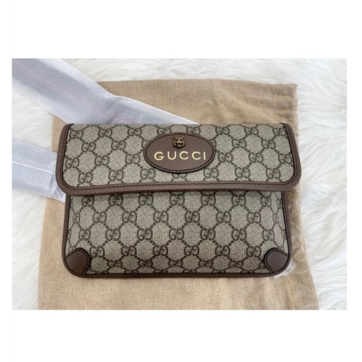 Gucci gucci หัวเสือ กระเป๋ากล้อง กระเป๋า messenger แท้ Coach ผู้ชายและผู้หญิง กระเป๋าสะพายไหล่ กระเป