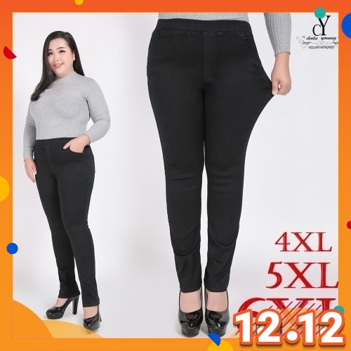 CY 3896 กางเกงลําลองผู้หญิง BIG PLUS SIZE SELUAR SIZE BESAR 3XL 4XL 5XL 6XL
