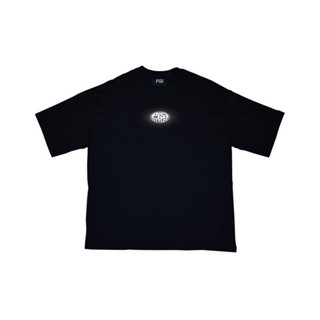 เสื้อ PISI Reflective Logo สีดำ (สกรีนรีเฟคสะท้อนแสง ตาฉีก)