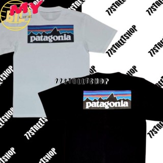 LIFE 🌈BIL เสื้อยืดผู้ชาย เสื้อยืดถูกๆ  เสื้อยืด Patagonia T - SHIRT 100% Cotton