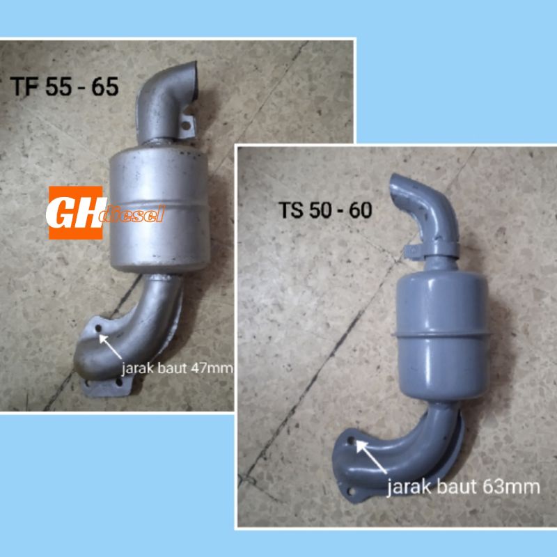 MESIN ท่อไอเสียเก็บเสียงเครื่องยนต์ดีเซล YANMAR TF 55/65 และ TS 50/60