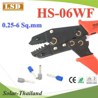 คีมย้ำหางปลา คอร์ทเอ็นด์ LSD HS-06WF ขนาดเล็ก 0.25-6 Sq.mm. รุ่น LSD-HS-06WF