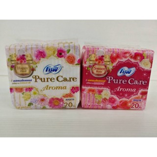 (20 ชิ้น) SOFY Pure Care Aroma แผ่นอนามัยโซฟี เพียวแคร์ อโรมา แบบบาง มี 2 แบบ