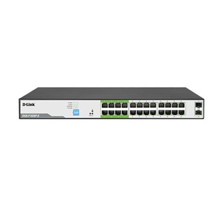 D-Link DGS-F1026P-E 250M 24-Port Gigabit 10/100/1000 PoE/PoE+ 2 SFP Uplink