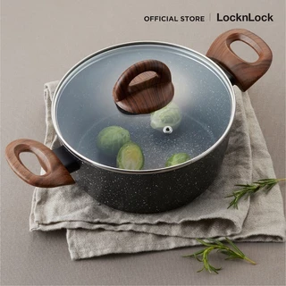 LocknLock หม้อสองหูพร้อมฝาปิด Baum Series ขนาด 20 cm. รุ่น LBU1202