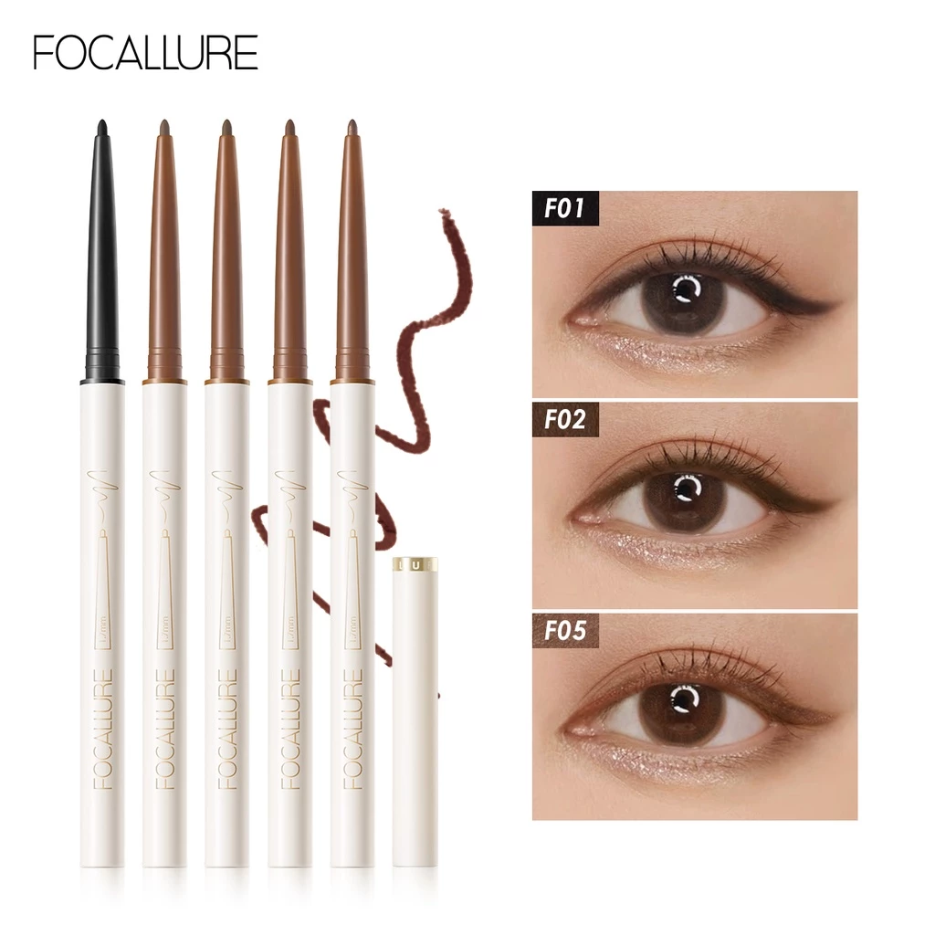 Focallure ดินสออายไลเนอร์เจล แบบบางพิเศษ ติดทนนาน อายไลเนอร์ กันน้ำ กันเหงื่อ กันมัน 1.7 มม