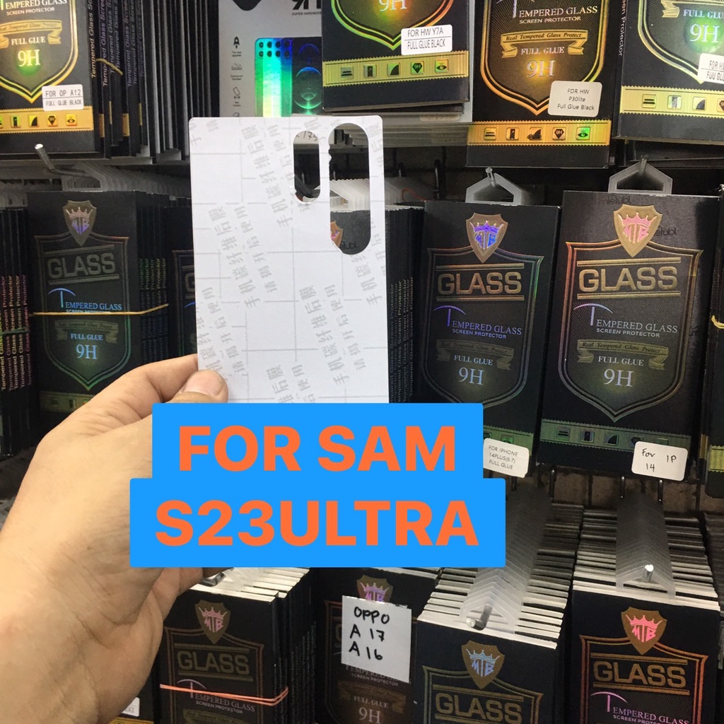 ฟิล์มหลังกันรอย Samsung S23/S23+/S23ULTRA/S24/S24+/S24ULTRA(BACK FILM)