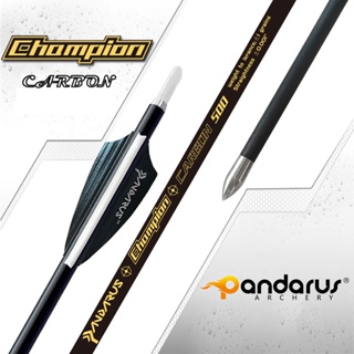 Ameyxgs 【พร้อมส่ง】ลูกศรยิงธนูคาร์บอนบริสุทธิ์ PANDARUS 4.2 (Champion Series) ±0.001 สีดํา