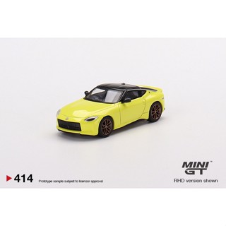 Mini GT No. 414-R Nissan Fairlady Z Proto Spec 2023 Ikazuchi Yellow