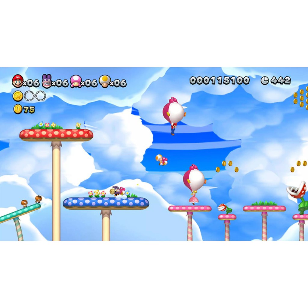 Nintendo Switch : Super Mario U Deluxe (R1)(EN) นินเทนโด้ สวิตช์ แผ่นเกม Super Mario U Deluxe