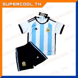 Argentina 2022 Home Kid ชุดบอลเด็กอาร์เจนติน่า ชุดฟุตบอลเด็กทีมชาติอาร์เจนติน่า2022