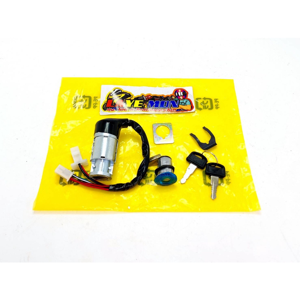 สวิทช์กุญแจ กุญแจมอไซค์ งานแท้ ดิส-ดรัมเบรค Wave100s ปี2005-2008 เวฟ100ยูบ๊อก - รูปที่ 3