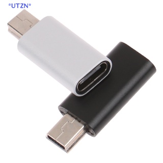 UTZN&gt; USB C to Mini USB 2.0 Adapter Type C Female to Mini USB Male Convert Adapter new