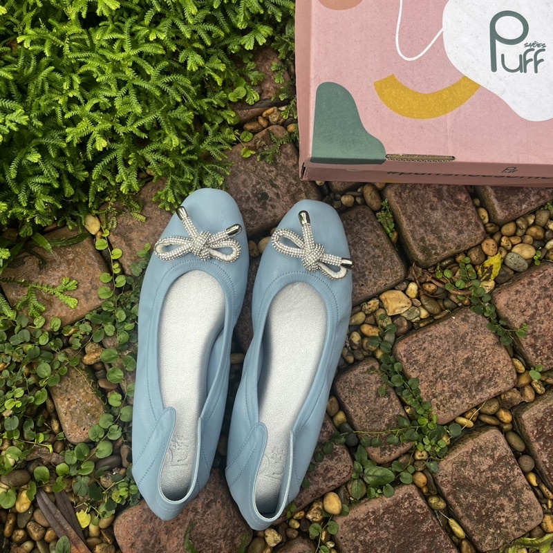 รองเท้า Puffshoes รุ่น Aimee soft ballerina Size 38 (สินค้ามือสอง ไม่มีตำหนิ ไม่รอย)