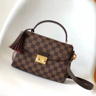 🔥ผ่อนได้🔥LV Croisette in Damier Canvas 25 cm งาน Original อุปกรณ์ : Full Box Set