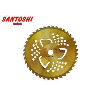 ใบเลื่อยตัดหญ้าฟันมีดเล็บคาร์ไบด์ Santoshi ขนาด 10”x 40T