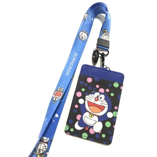 DORAEMON สายคล้องคอ สายคล้องบัตร ที่ใส่บัตร ซองใส่บัตร พร้อมสายคล้องคอ ลาย โดเรม่อน  งานดี สวยงาม BY 8118