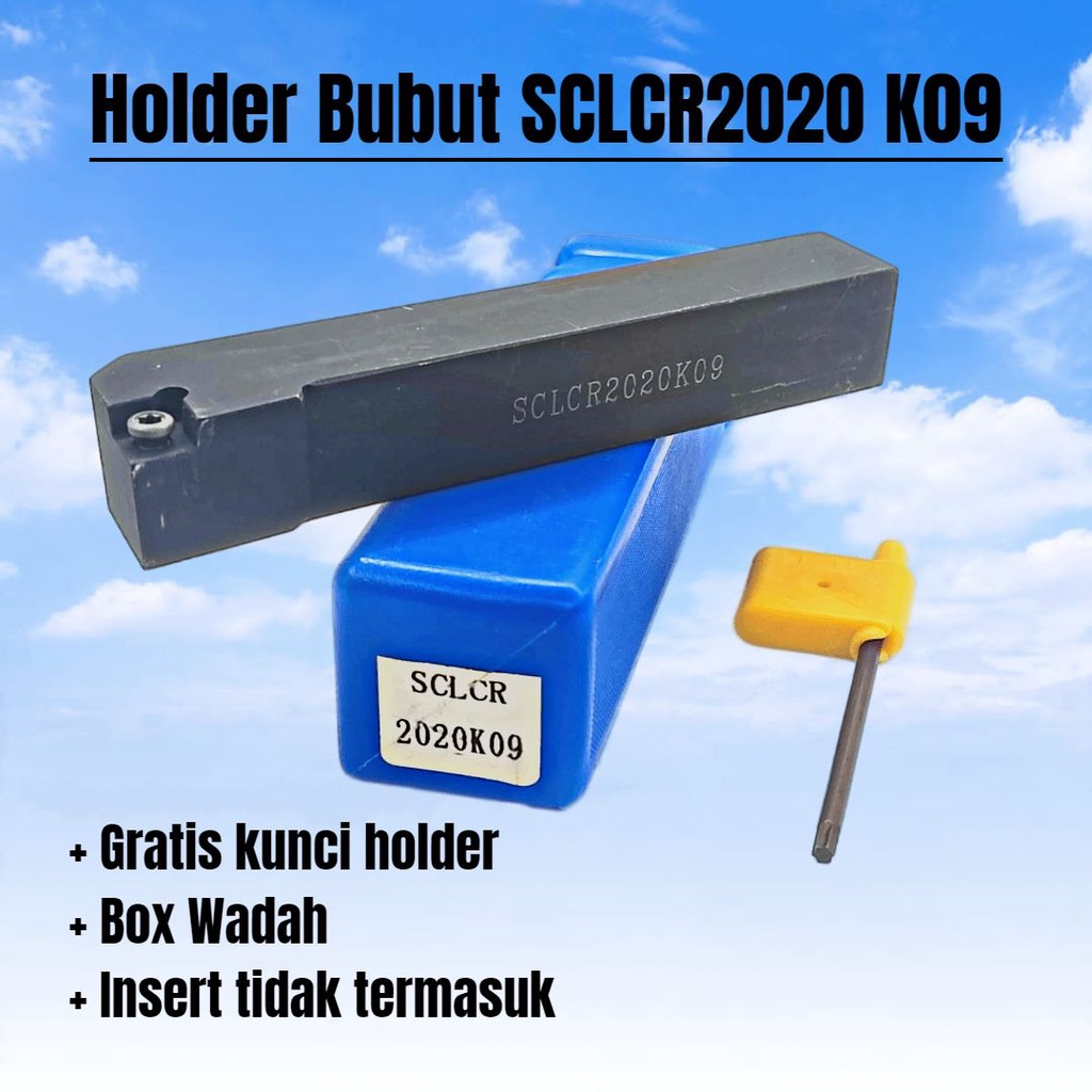 SCLCR 2020 K09 ที่จับเครื่องกลึงภายนอกใส่ CCMT09 ผู้ถือ SCLCR2020 K09