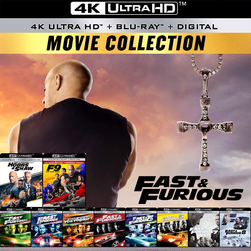 4K UHD หนัง Fast & Furious เร็ว แรง ทะลุนรก Collection
