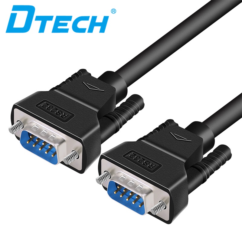DTECH RS232 Serial Cable DB9 to DB9 Male to Male Zero Adjustment Decontroller Cable Cross TX RX Cabl