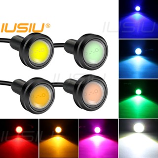 Iusiu หลอดไฟเลี้ยว ไฟตัดหมอก ไฟกลางวัน COB DRL DC12V 18 มม. 23 มม. อุปกรณ์เสริม สําหรับรถจักรยานยนต์ สกูตเตอร์