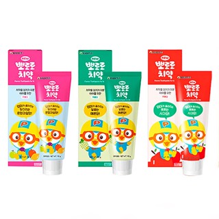 ยาสีฟันโพโรโระ เซ็ต 3 ชิ้น NEW PORORO TOOTHPASTE FOR KIDS แพคเกจใหม่