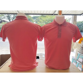 **SALE สิ้นปี ** เสื้อโปโล เสื้อคอปก สีโอรส