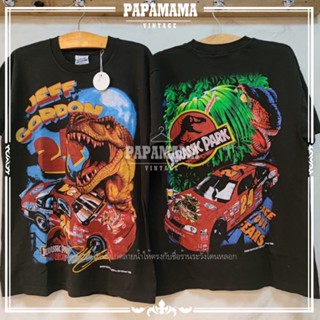 [ JURASSIC PARK ] NASCAR shirt The Original Bootleg เสื้อวินเทจ เสื้อรถ เนสคาร์ papamama vintage shirt