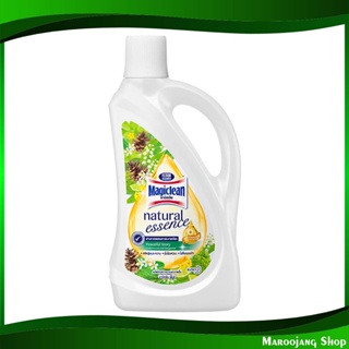 ผลิตภัณฑ์ทำความสะอาดพื้น สีเขียว Green floor cleaner 800 มล. มาจิคลีน เนเชอรัล เอสเซ้นส์ Magic Clean น้ำยา ทำความสะอาดพื