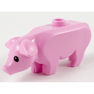 [ Animal ]  ชิ้นส่วนเลโก้ Lego Part Pig (87621pb01) ราคา/ชิ้น