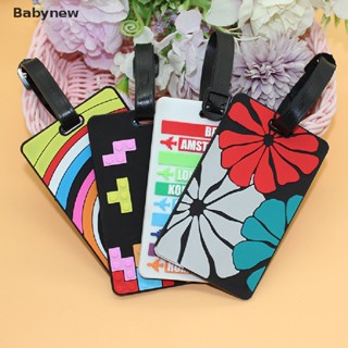 &lt;Babynew&gt; New High Quality Portable PVC Luggage Tag Suitcase Identifier Label Baggage Boarding Bag Tag Name ID Labels Privacy Luggage Labels for Travel Bag On Sale