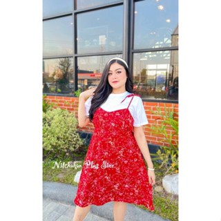 🔥Plussize🔥ชุดเซทเสื้อ+เอี๊ยมคนอ้วน🔥 L 40-48     XL 50-57