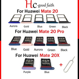 ใหม่ ถาดใส่ซิมการ์ด ซิมการ์ด SD คุณภาพสูง แบบเปลี่ยน สําหรับ Huawei Mate 20 20X Pro