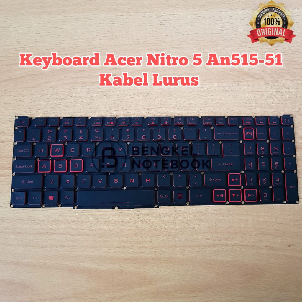 Acer Nitro 5 AN515 AN515-51 AN515-54 AN515-52 AN515-53 AN515-43 คีย์บอร์ดสายเคเบิลตรง