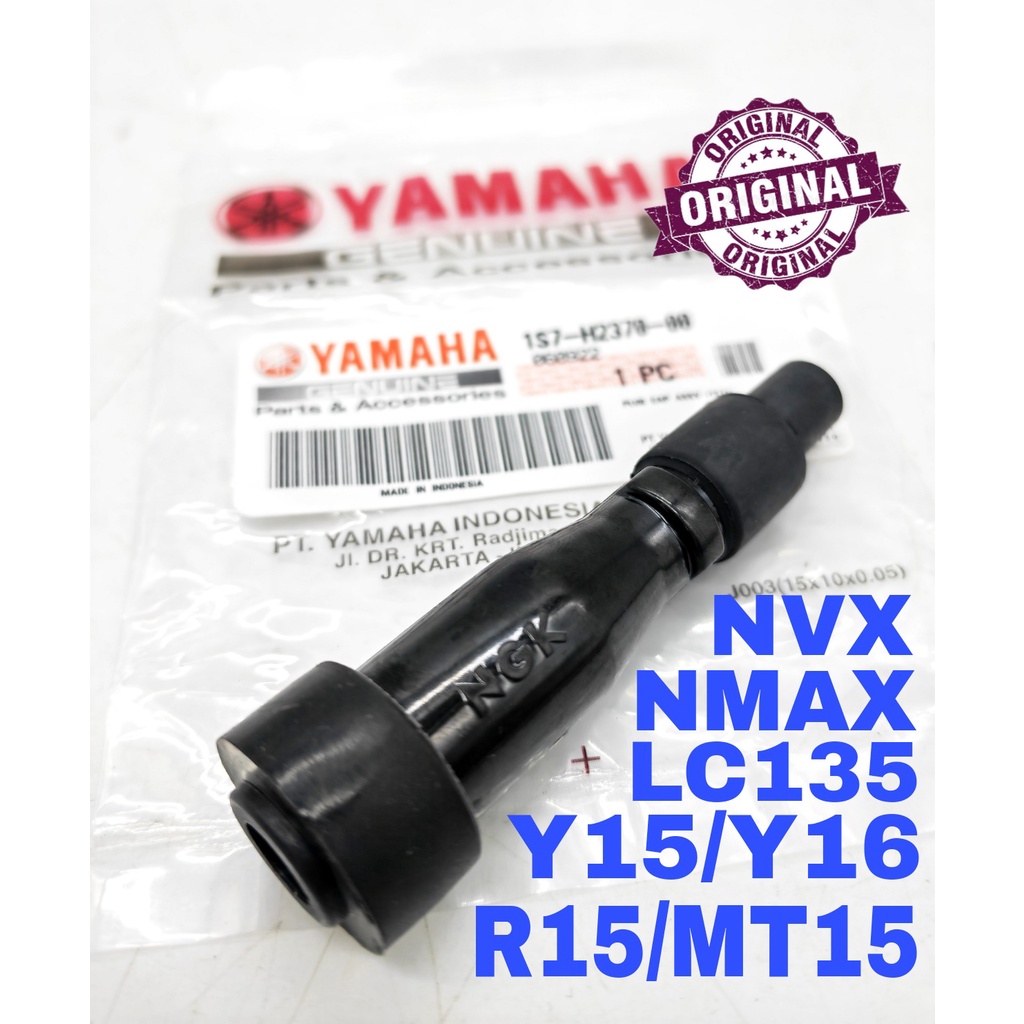 1S7-H2370-0-00 หัวเทียนหมวก NGK Yamaha LC135 Y15ZR Y16ZT R15 R15M MT15 FZ150 NVX NMAX อะไหล่
