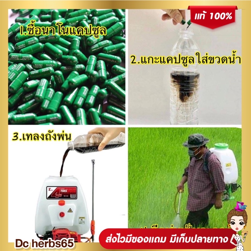 😺❗️ส่งฟรี❗️ ปุ๋ยนาโนแคปซูล 300 บาท 50 เม็ด  นาโน (นาโนแคปซูล) 📮