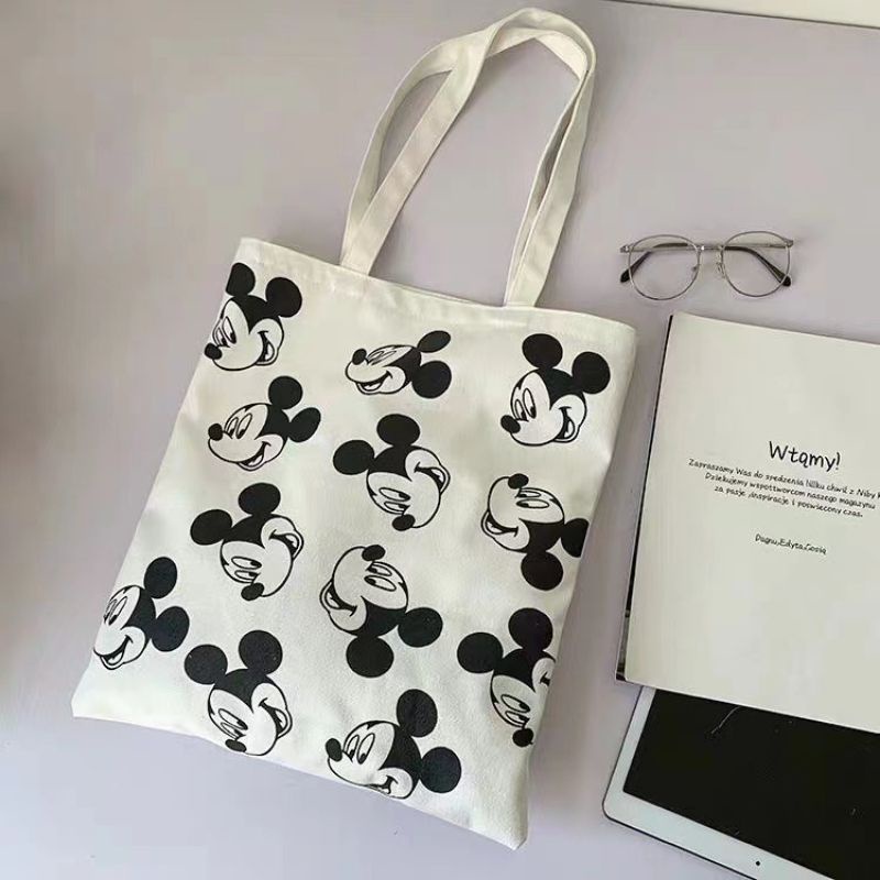 มีส่งด่วน Bewtyshop กระเป๋าผ้าแคนวาส รุ่นมิกกี้ แบบเกาหลีเกาใจ