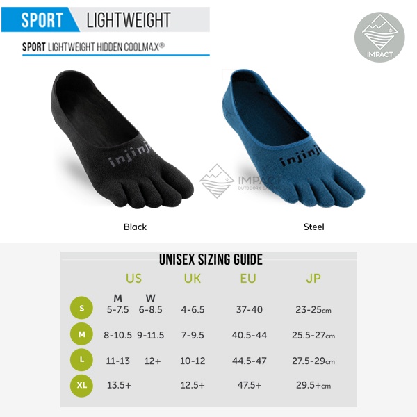 Injinji ถุงเท้าแยกนิ้ว ใส่ได้ทุกวัน Sport Lightweight Hidden