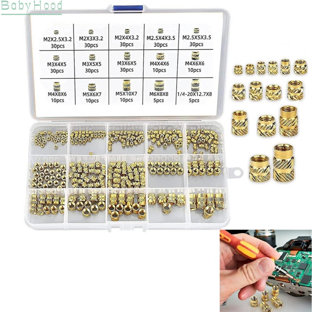 ⭐  BIG DISCOUNTS⭐ 300pcs Threaded Inserts M2 M2.5 M3 M4 M5 M6 Insert Nuts Brass Threaded Bushing