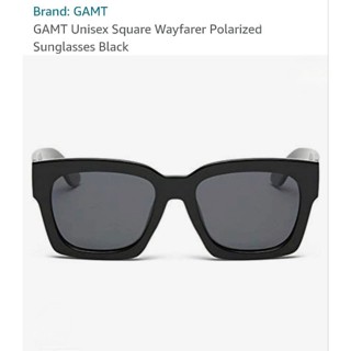 GAMT แว่นกันแดด พร้อมส่ง GAMT Unisex Square Wayfarer Retro Polarized Sunglasses.