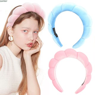 【ในการจัดส่ง】ใหม่ Ins ยอดนิยม Kahki สีฟองน้ำสูง Headwear Hairbands คาดศีรษะสำหรับสาวแฟชั่น