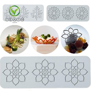 TEATH Cake Lace Mold Leaf Bakeware Baking Molds Dessert Silicone Mould